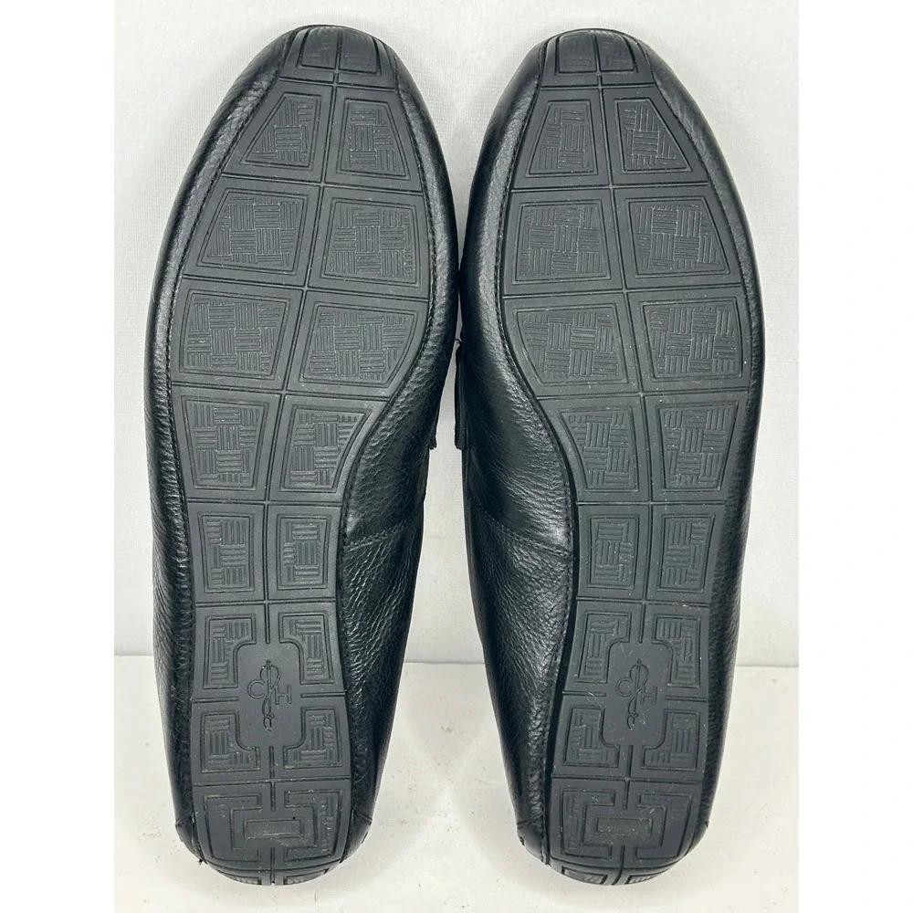 Cole Haan Gunnison Bit Driver Loafers Black Leather  Equestrian Mens Sz 9.5
